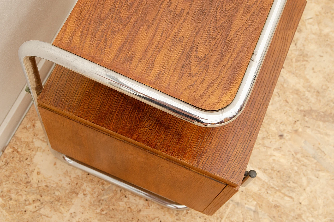 Pair of Bauhaus style bedside tables by Vichr & Spol for Kovona, 1950s 10