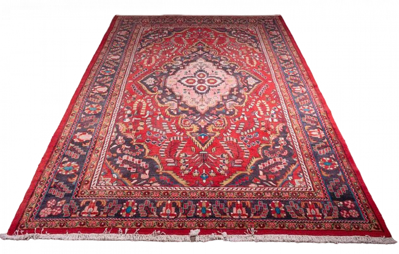 Middle Eastern pure wool rug, mid-19th century 5