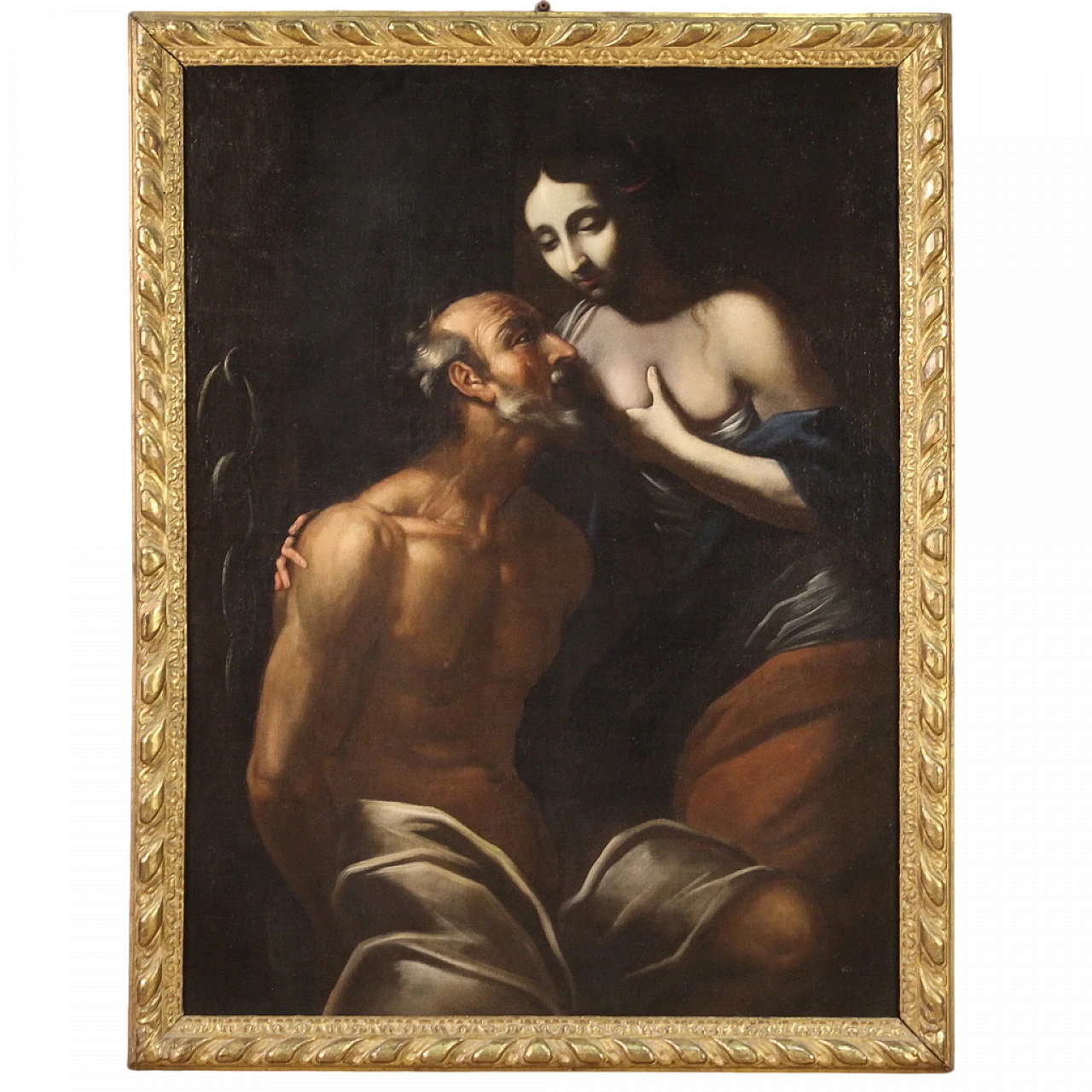 Pero e il padre Cimone, olio su tela, '600 16