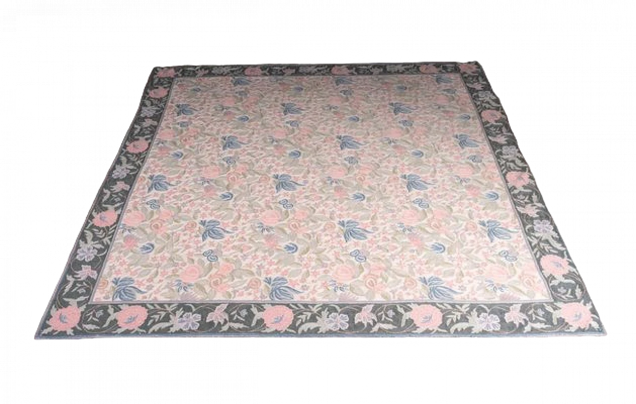 Tappeto rettangolare all'uncinetto in cotone, anni '70 4