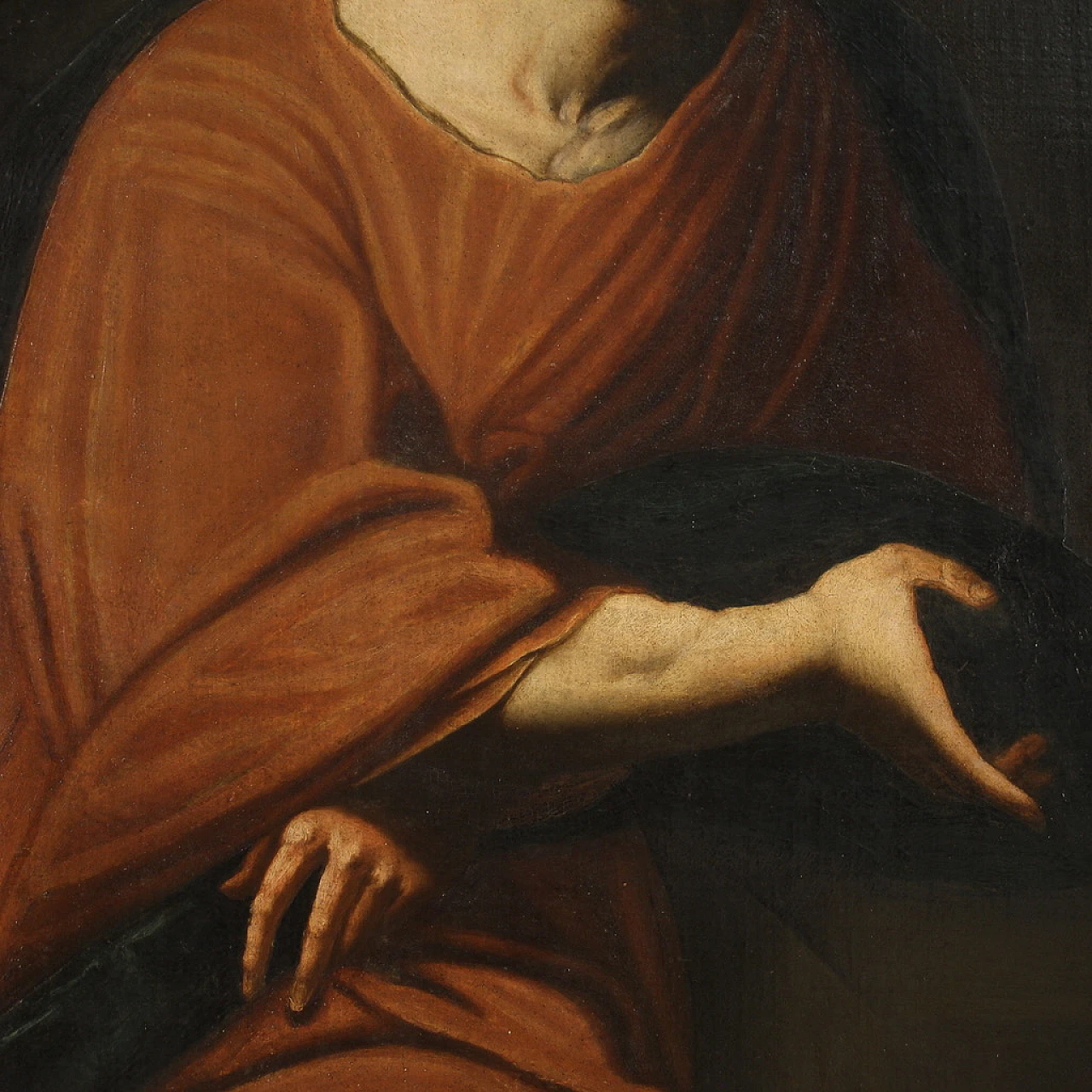 Christ and the Samaritan woman, oil painting on canvas, 17th century 9