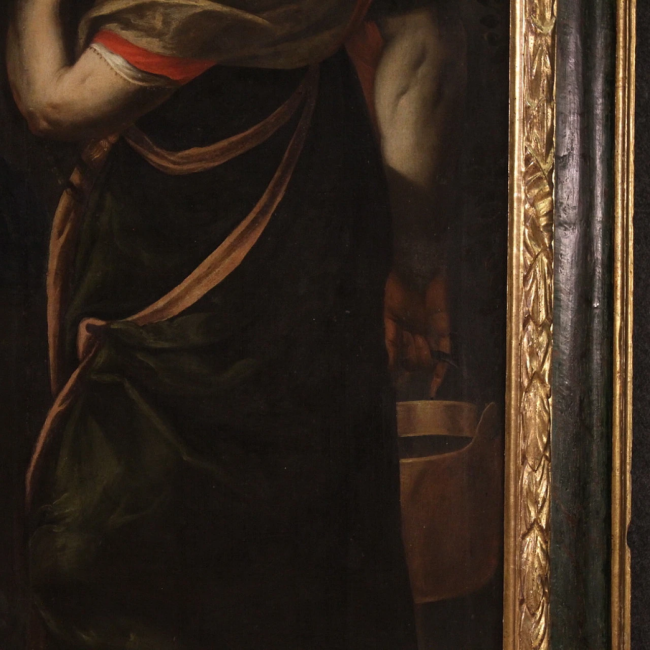 Christ and the Samaritan woman, oil painting on canvas, 17th century 10