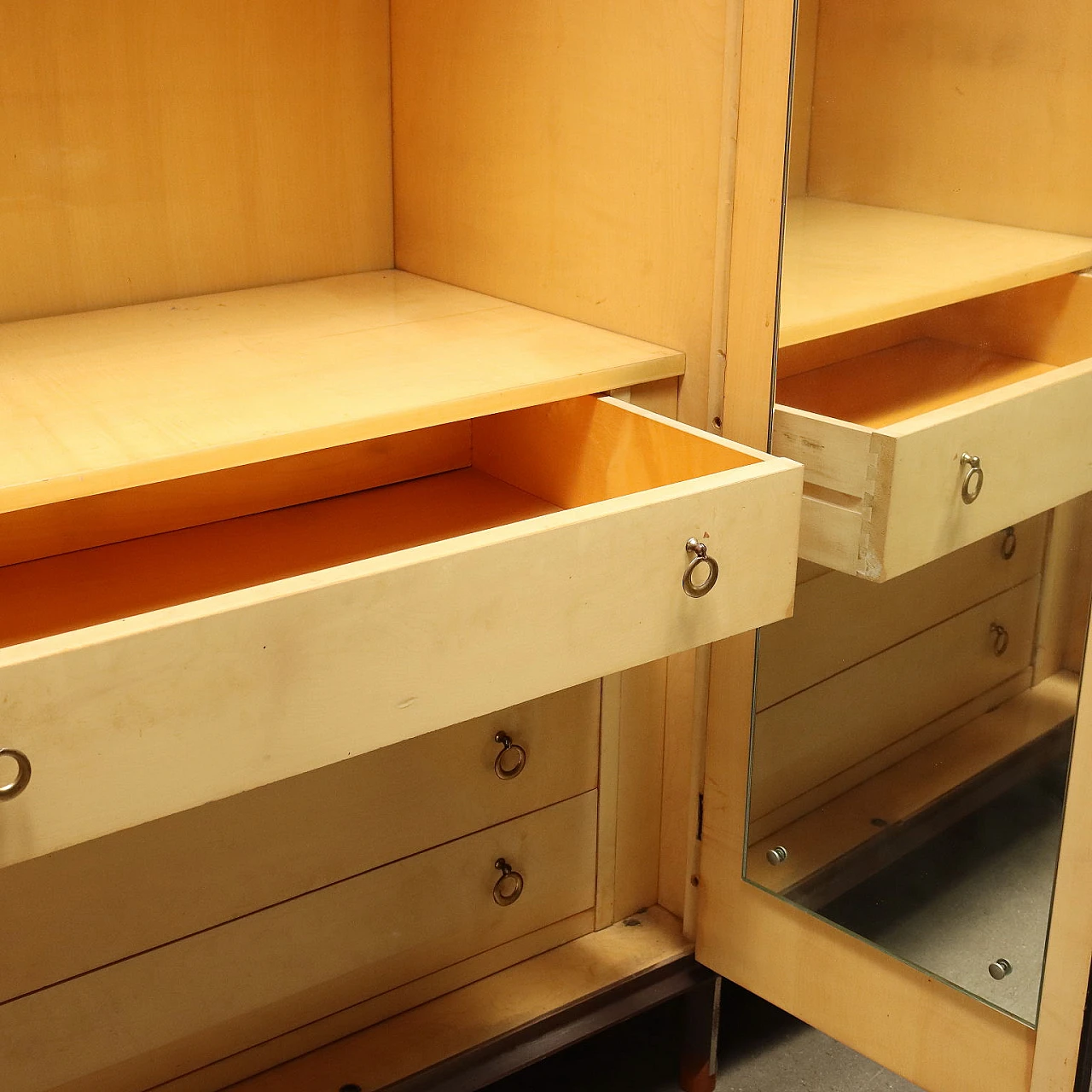 Armadio a sei ante in legno impiallacciato teak, anni '60 10