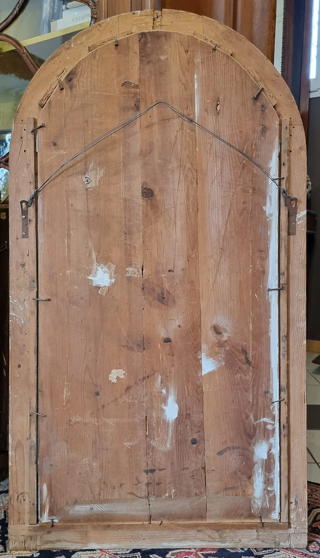 Specchio marchigiano in finto marmo e foglia oro, '700 4