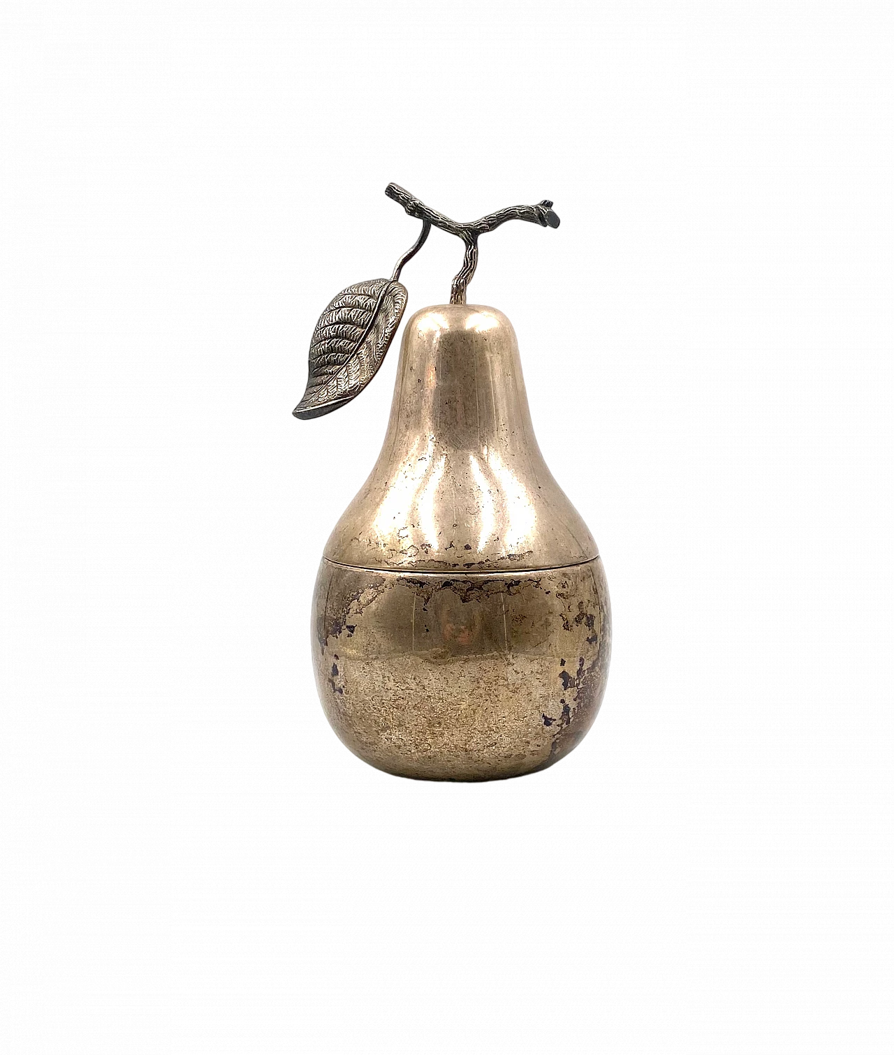 Silver-plated pear-shaped ice bucket by Teghini Firenze, 1970s 22