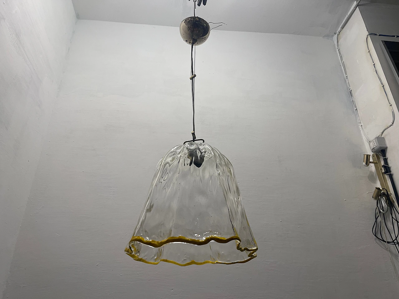 Murano glass hanging lamp by La Murrina, 1970s 10