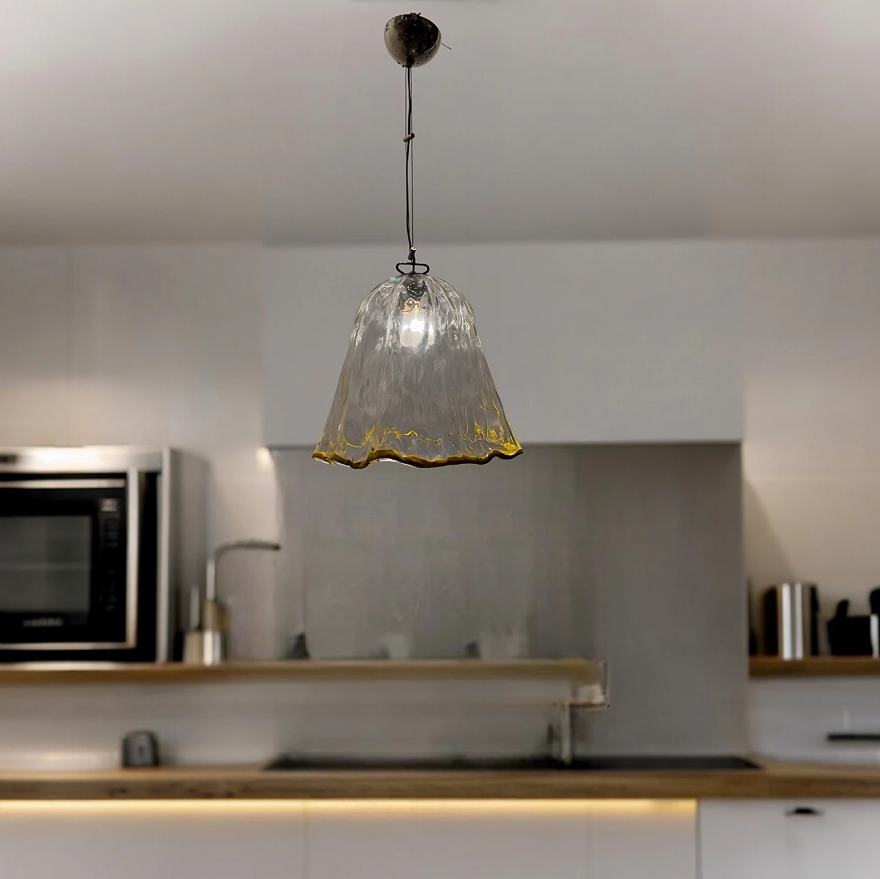 Murano glass hanging lamp by La Murrina, 1970s 12