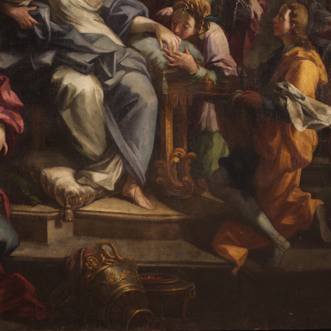 Artemisia beve le ceneri di Mausolo, dipinto a olio su tela, '700 5