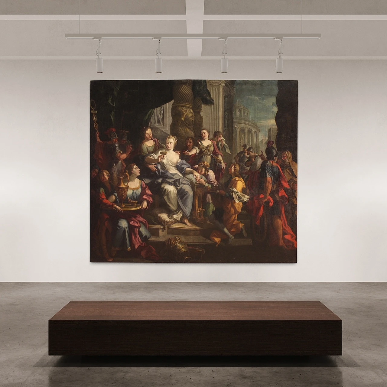 Artemisia beve le ceneri di Mausolo, dipinto a olio su tela, '700 8