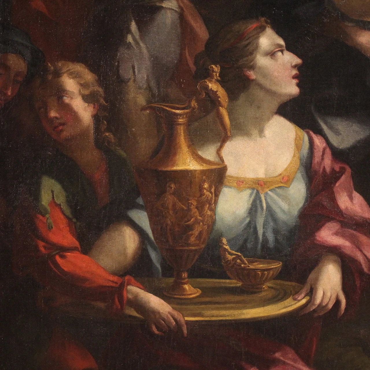 Artemisia beve le ceneri di Mausolo, dipinto a olio su tela, '700 11