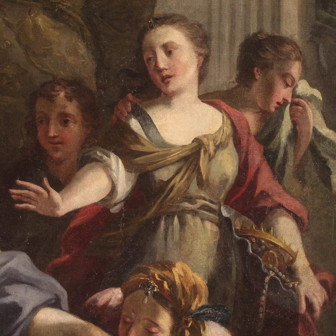 Artemisia beve le ceneri di Mausolo, dipinto a olio su tela, '700 12