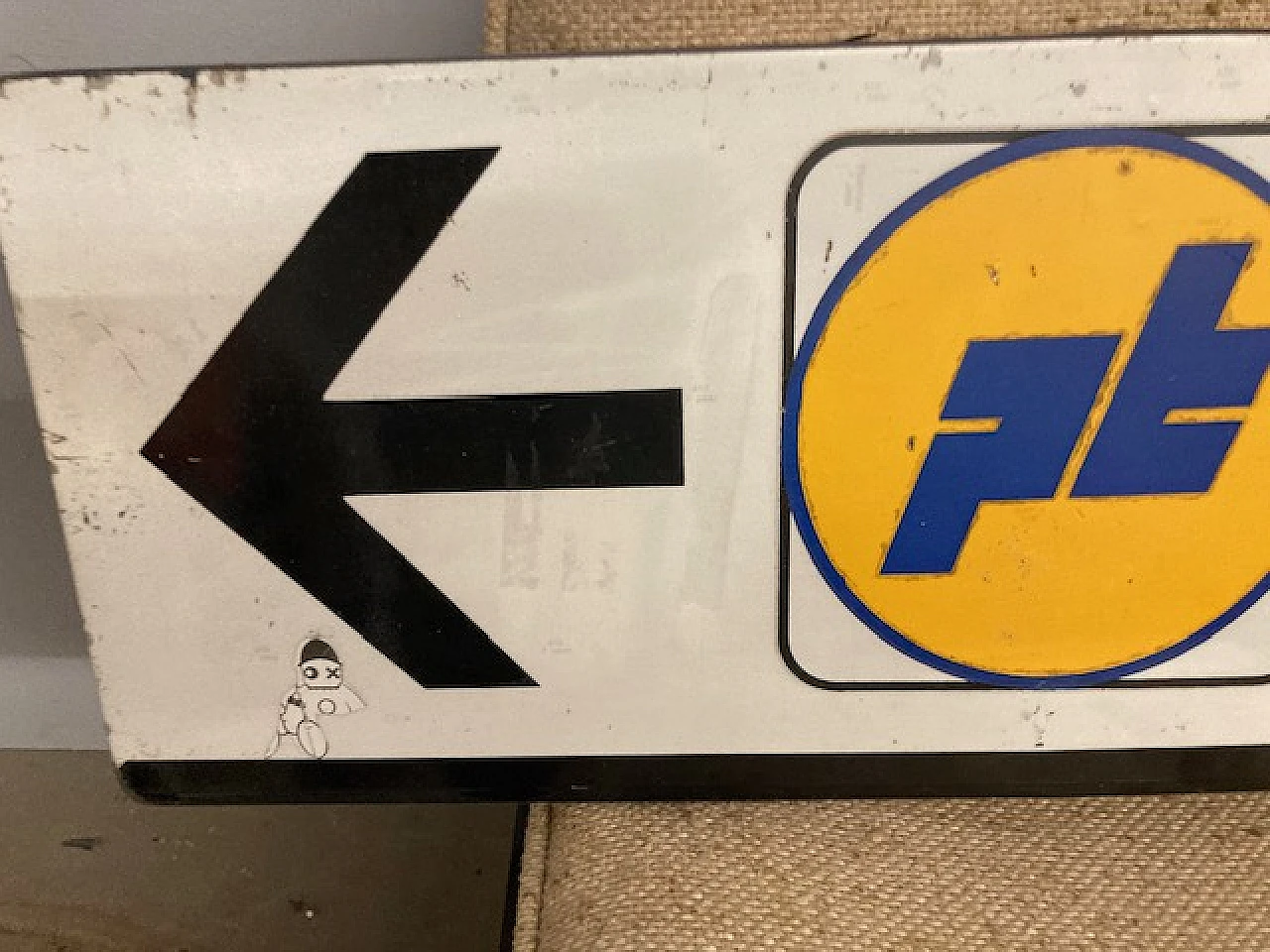 Metal post office sign, 1980s 3