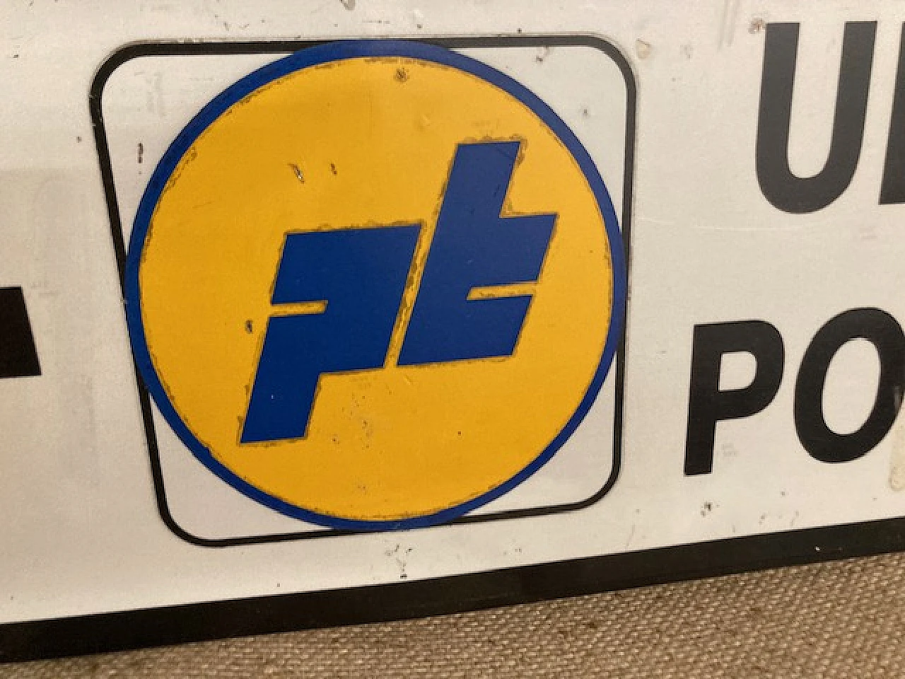 Metal post office sign, 1980s 4