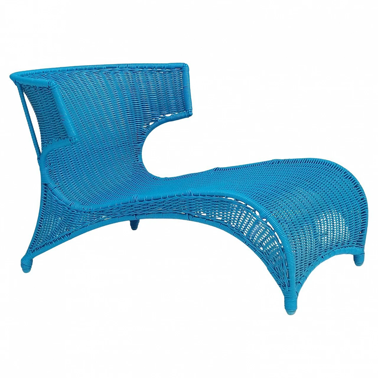 Sky blue longue chair by Monika Mudler for Ikea, 2001 1