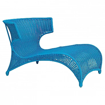 Sky blue longue chair by Monika Mudler for Ikea, 2001