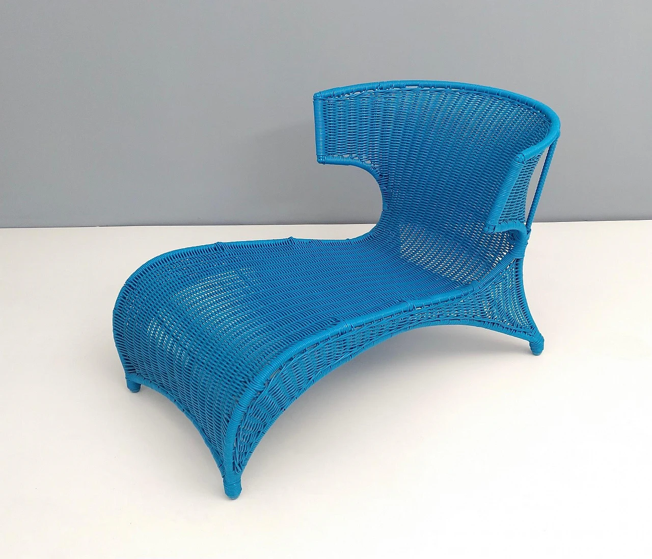 Sky blue longue chair by Monika Mudler for Ikea, 2001 4