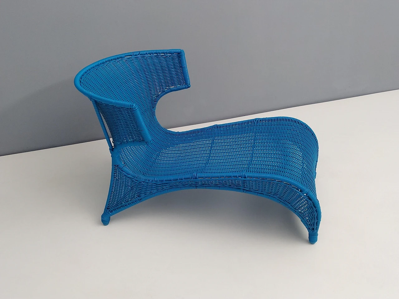 Sky blue longue chair by Monika Mudler for Ikea, 2001 6