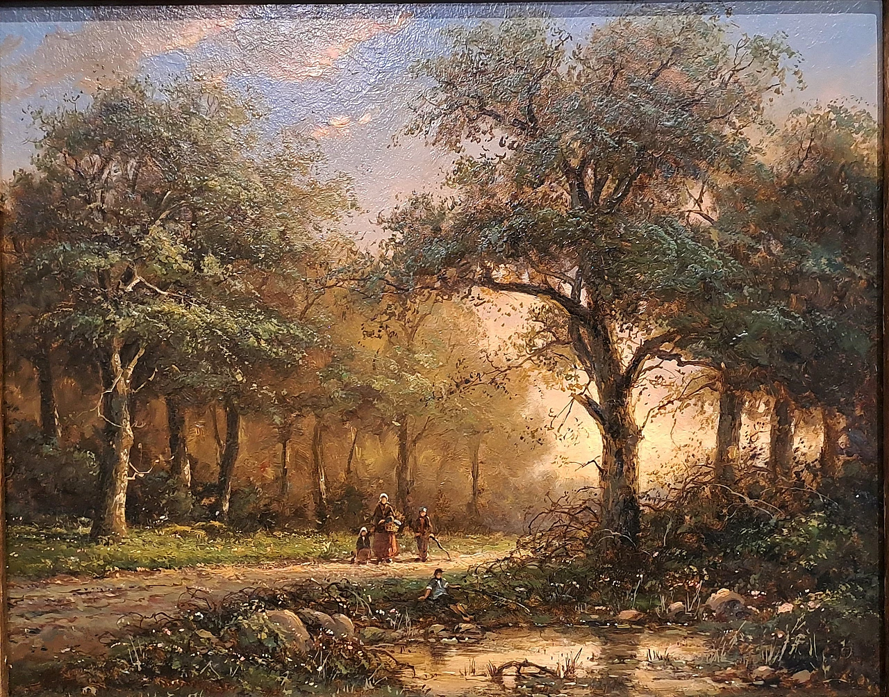 The Walk in the woods, oil on panel, second half of the 19th century 2