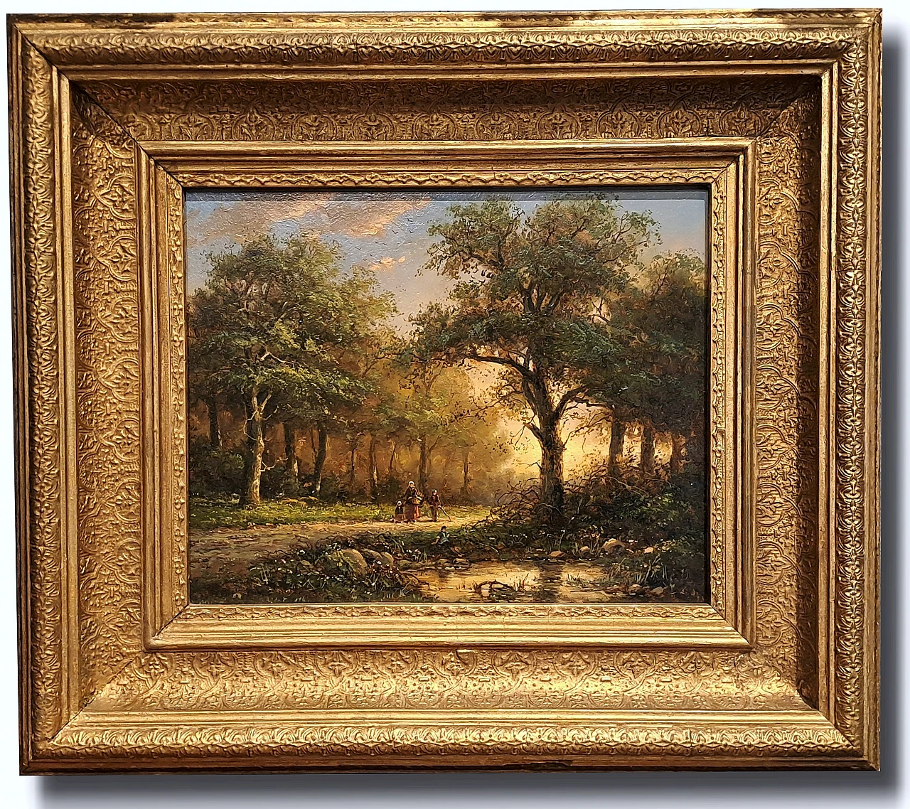The Walk in the woods, oil on panel, second half of the 19th century 9