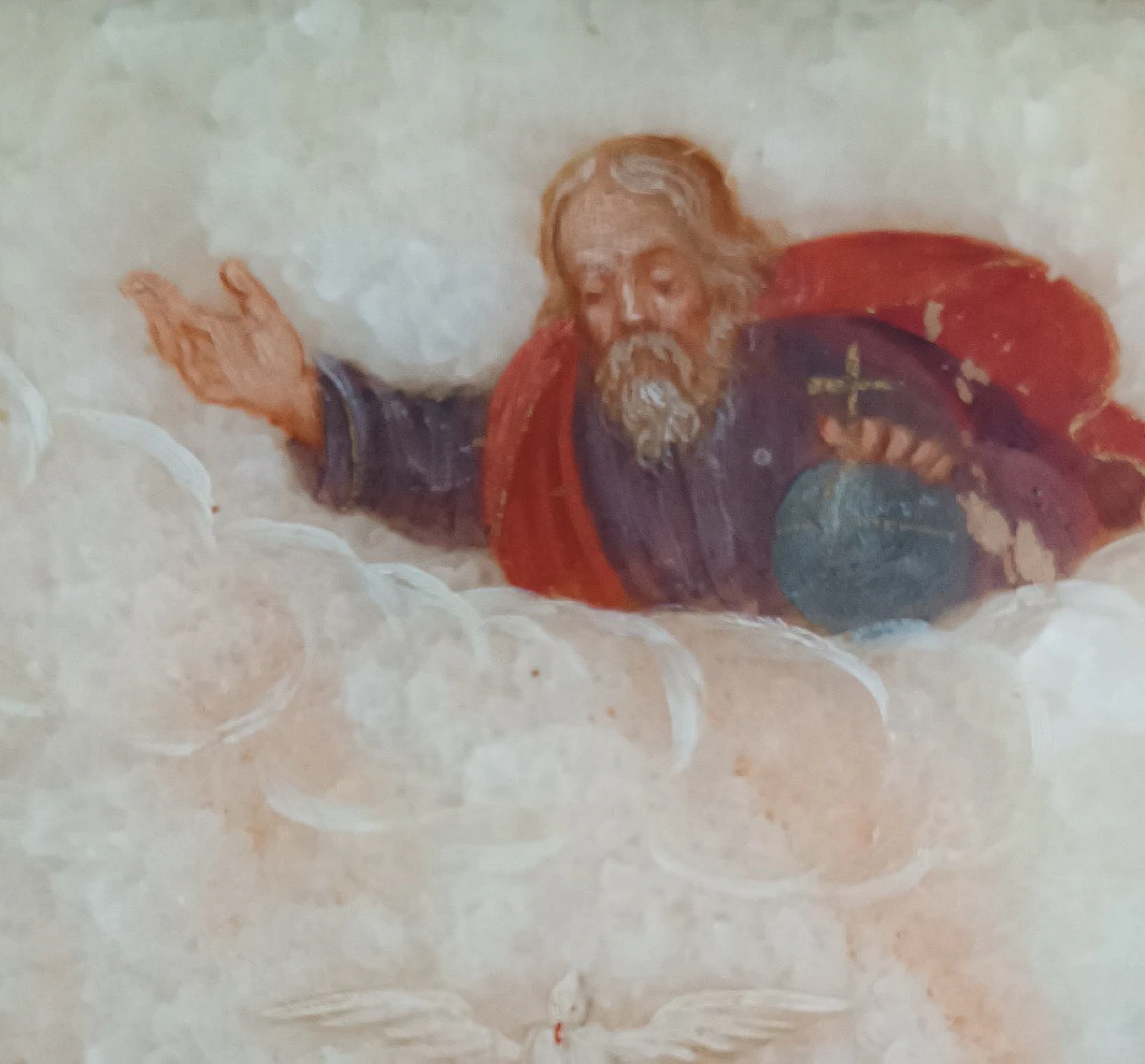 Sacra Famiglia, dipinto su alabastro, '700 6