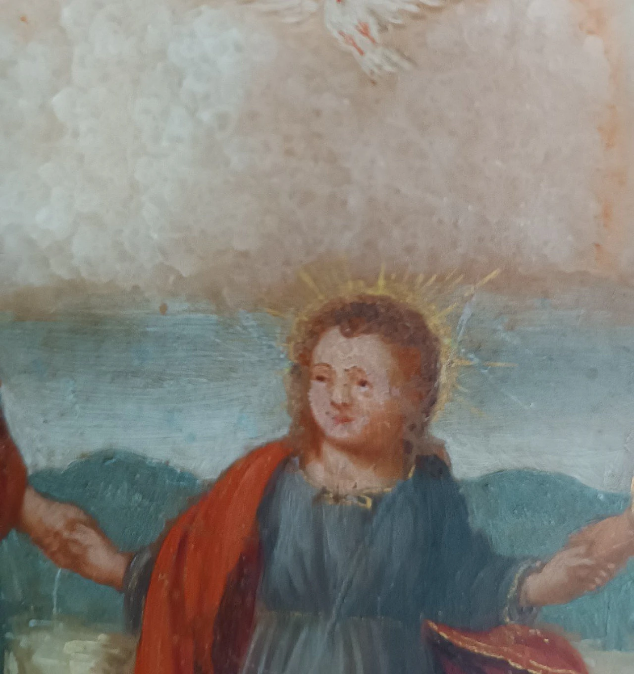 Sacra Famiglia, dipinto su alabastro, '700 7