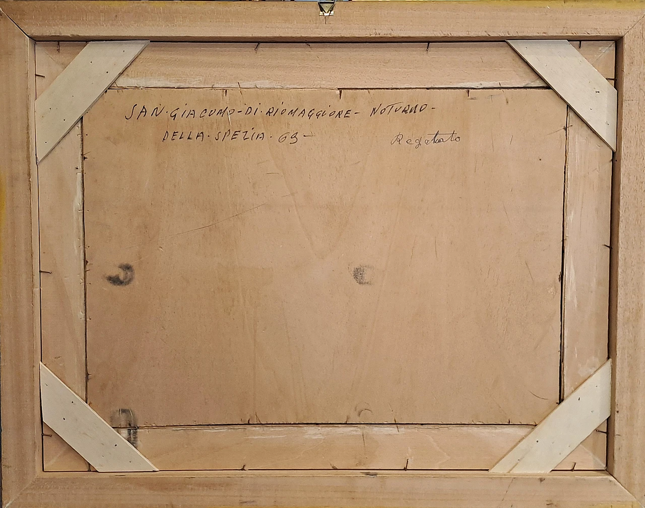 Giuseppe Caselli, San Giacomo di Riomaggiore, olio su carta, 1969 7