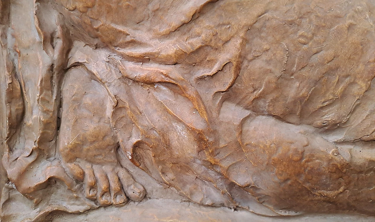 T. Bertolino, Madonna and Child, plaster bas-relief, 1940s 6