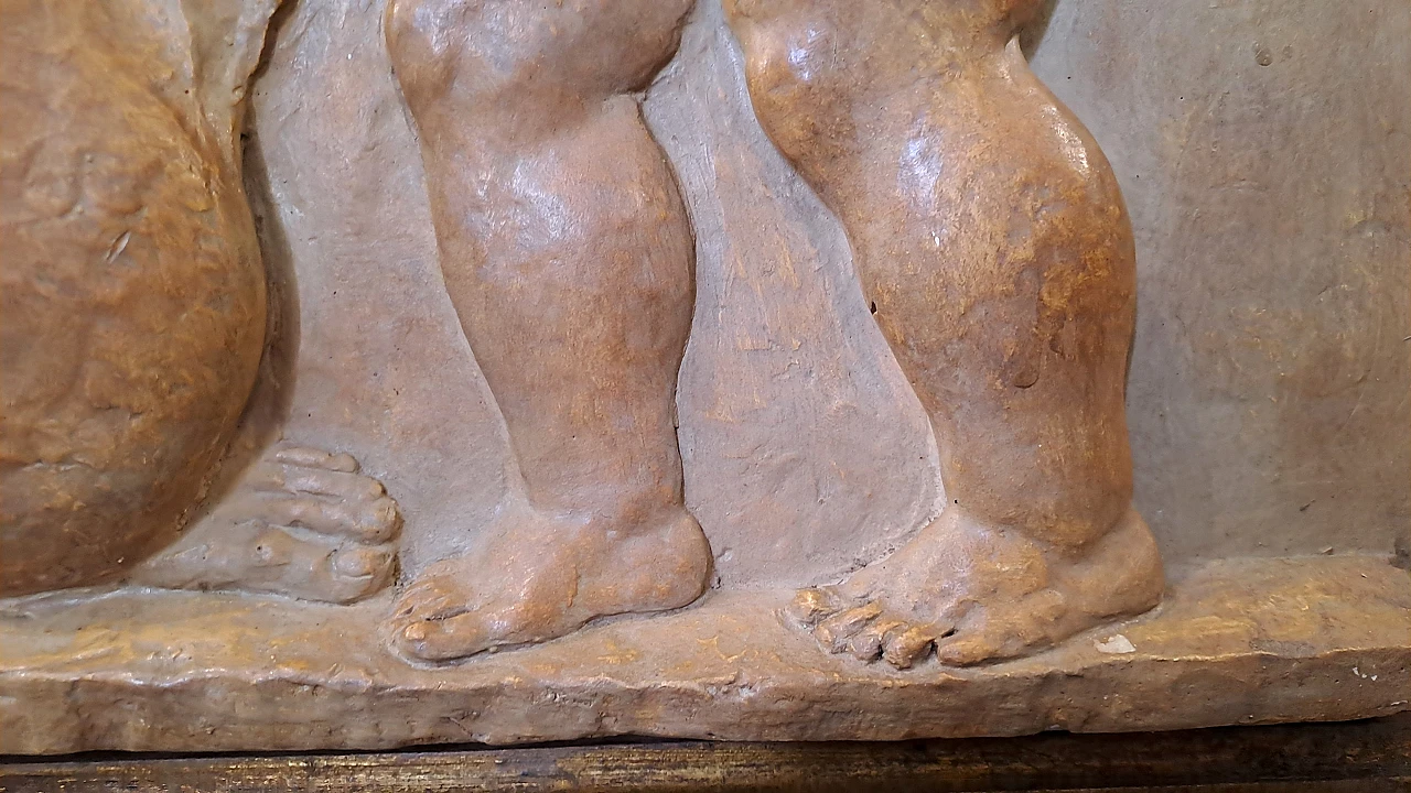 T. Bertolino, Madonna and Child, plaster bas-relief, 1940s 7