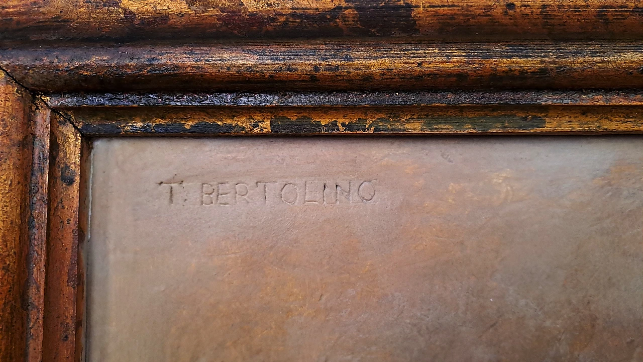 T. Bertolino, Madonna and Child, plaster bas-relief, 1940s 10