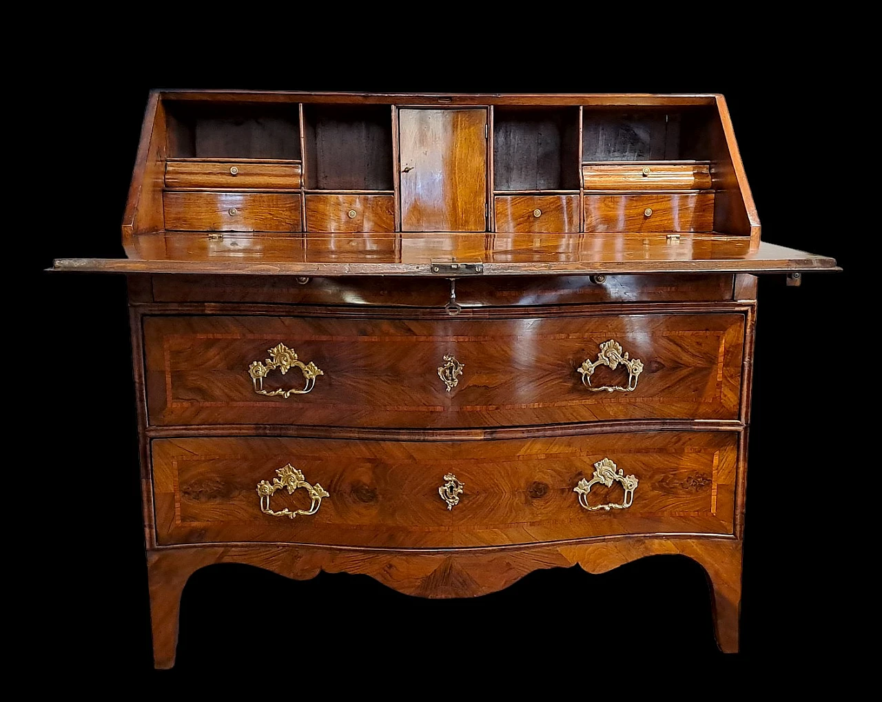 Ribalta in noce Luigi XV genovese, '700 2