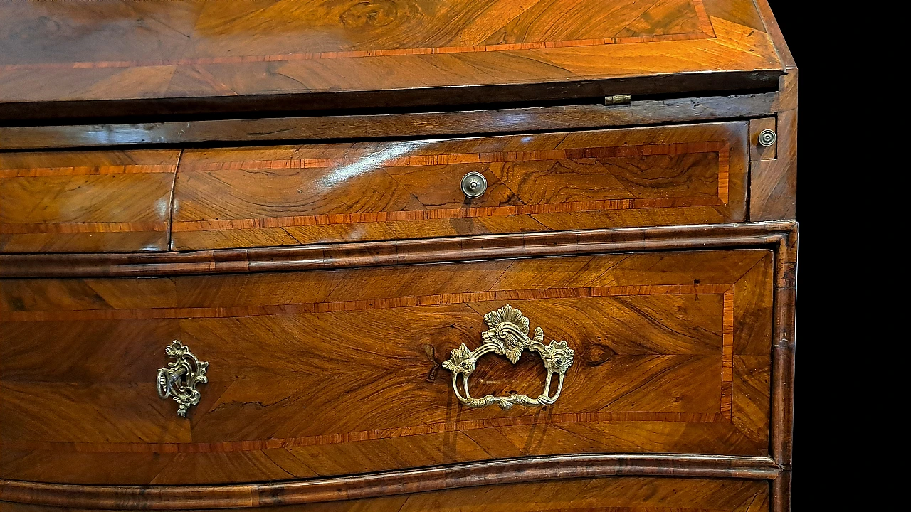 Ribalta in noce Luigi XV genovese, '700 3