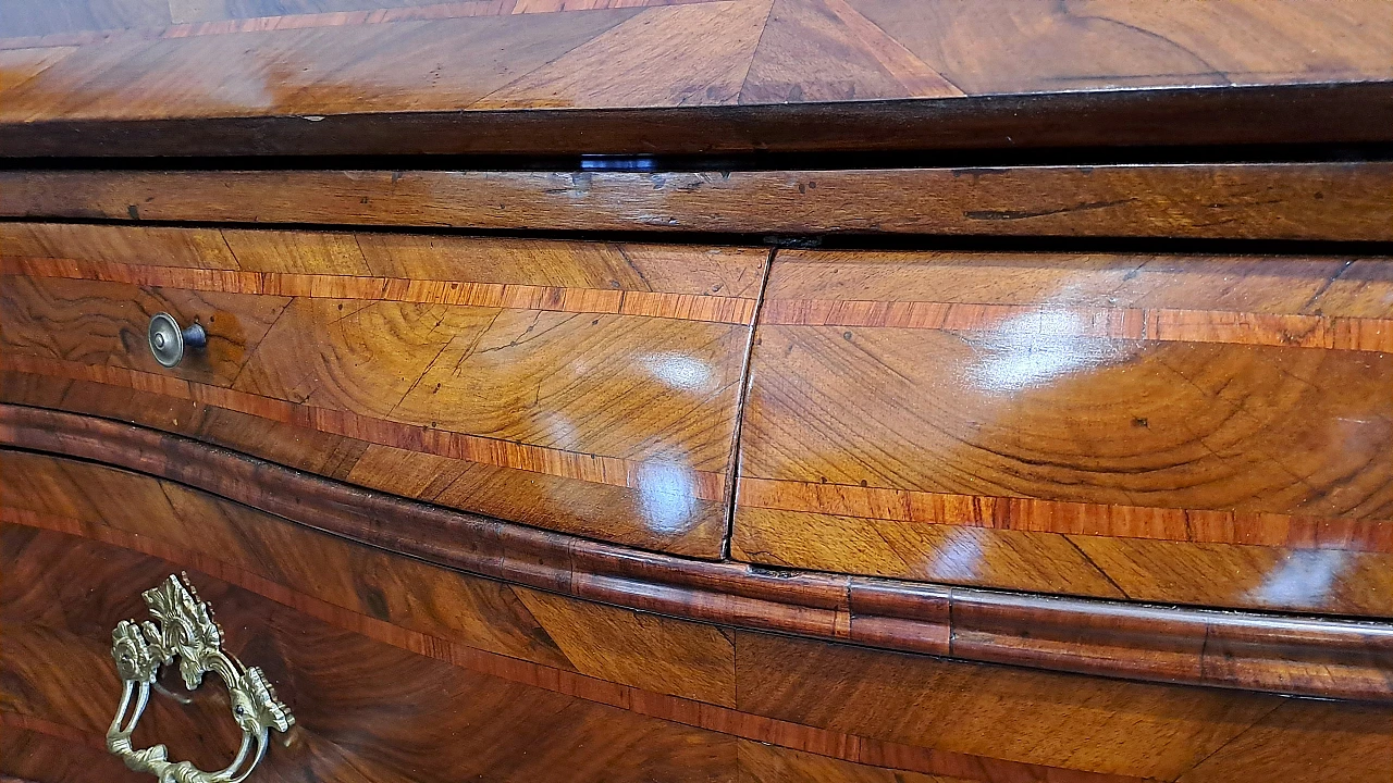 Ribalta in noce Luigi XV genovese, '700 4