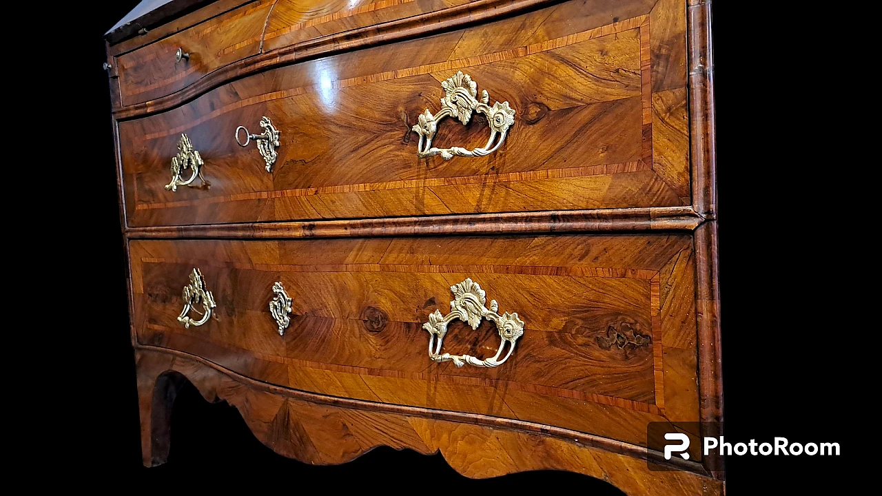 Ribalta in noce Luigi XV genovese, '700 6