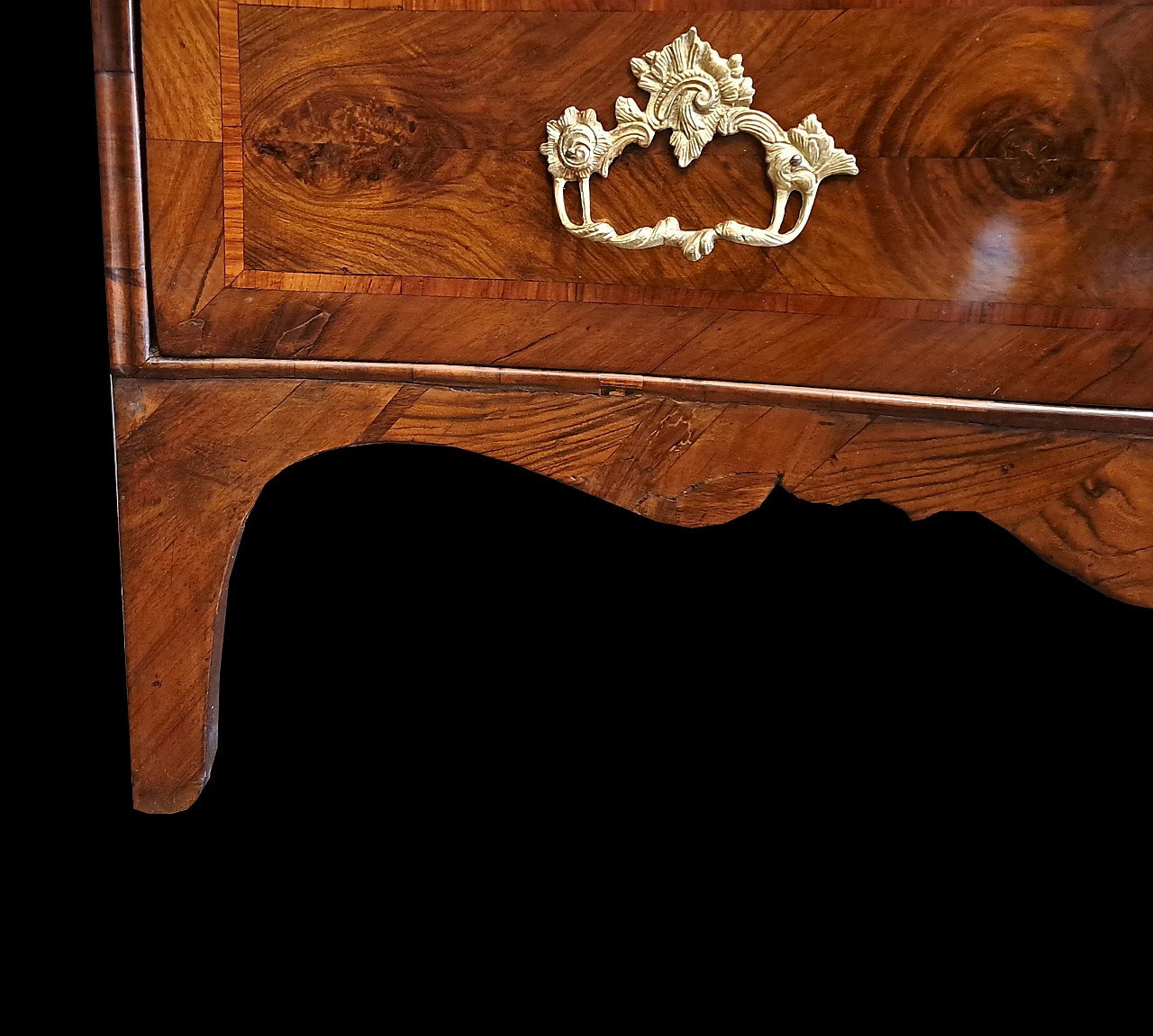 Ribalta in noce Luigi XV genovese, '700 8