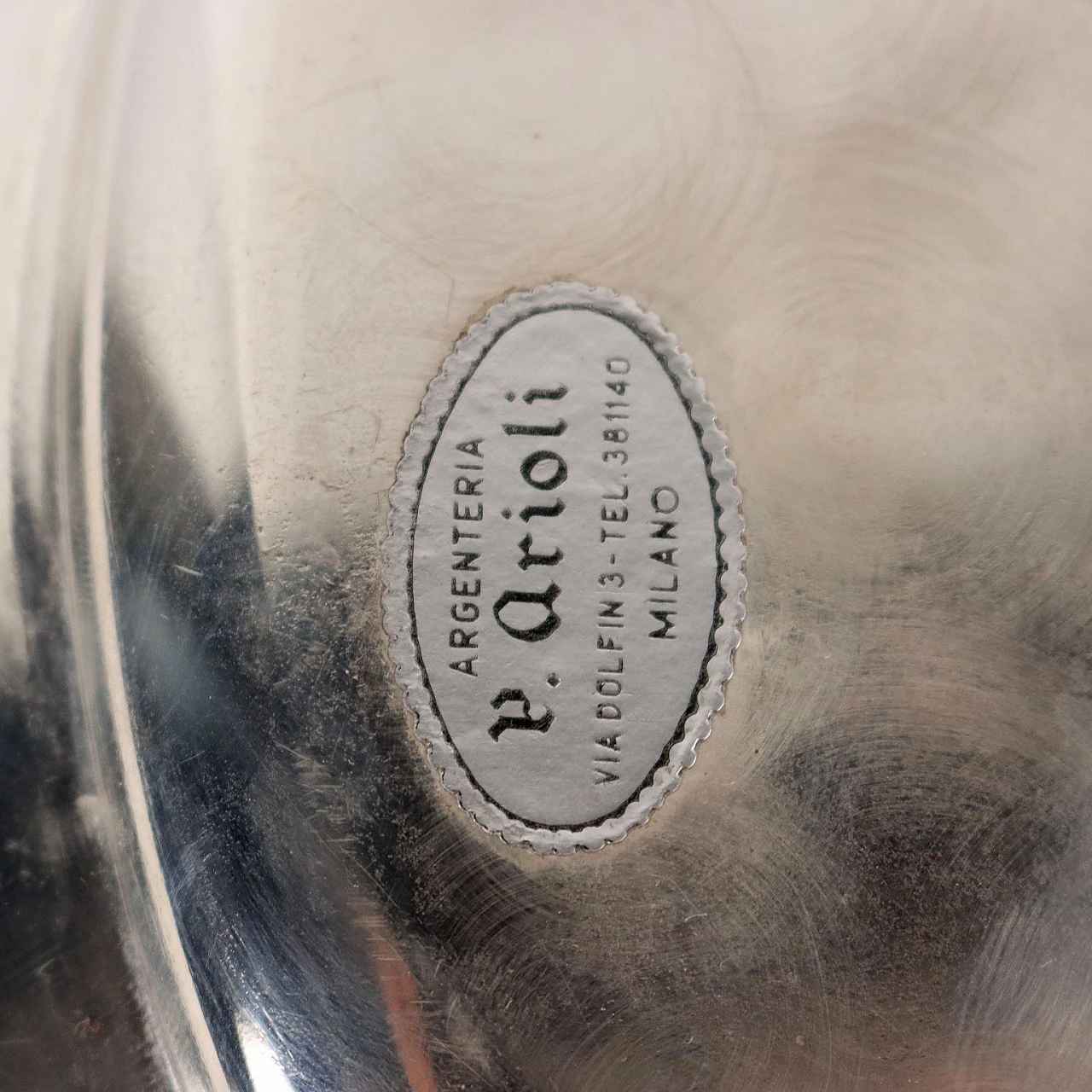 Vassoio in argento di Piero Arioli 8