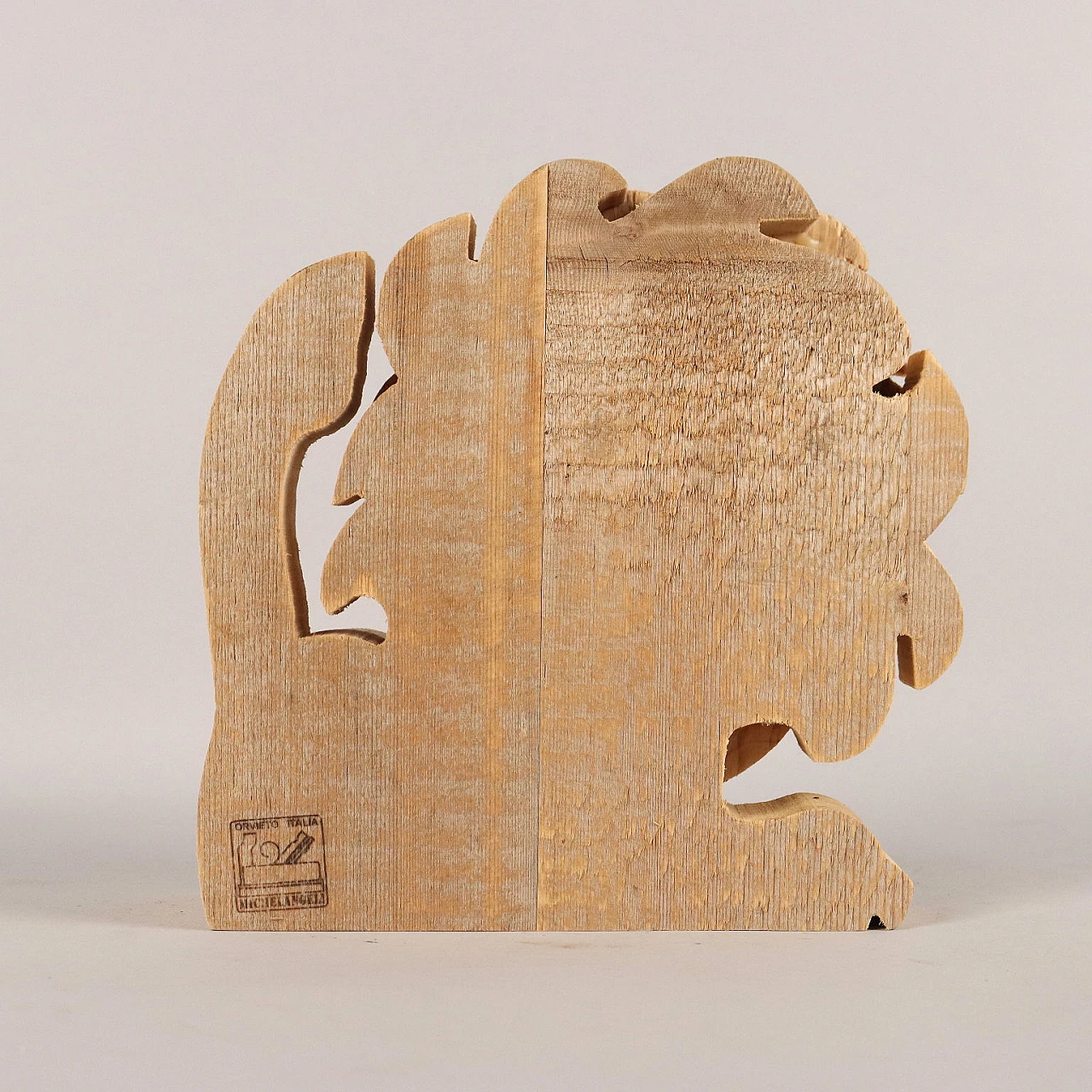 Wood lion sculpture by Bottega Michelangeli 7