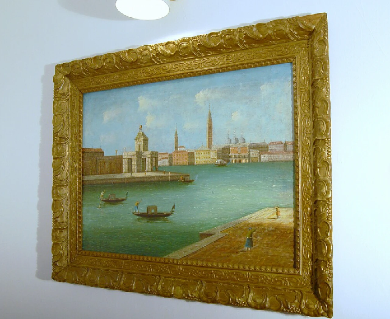 In Canaletto style, San Marco, oil on canvas, 19th century 2