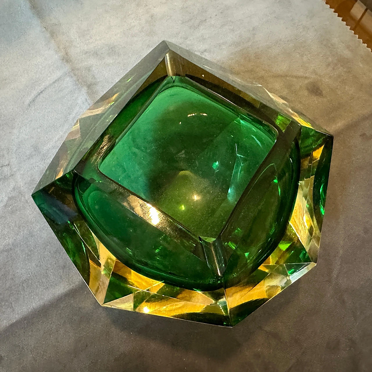 Submerged Murano glass ashtray by Seguso, 1970s 9