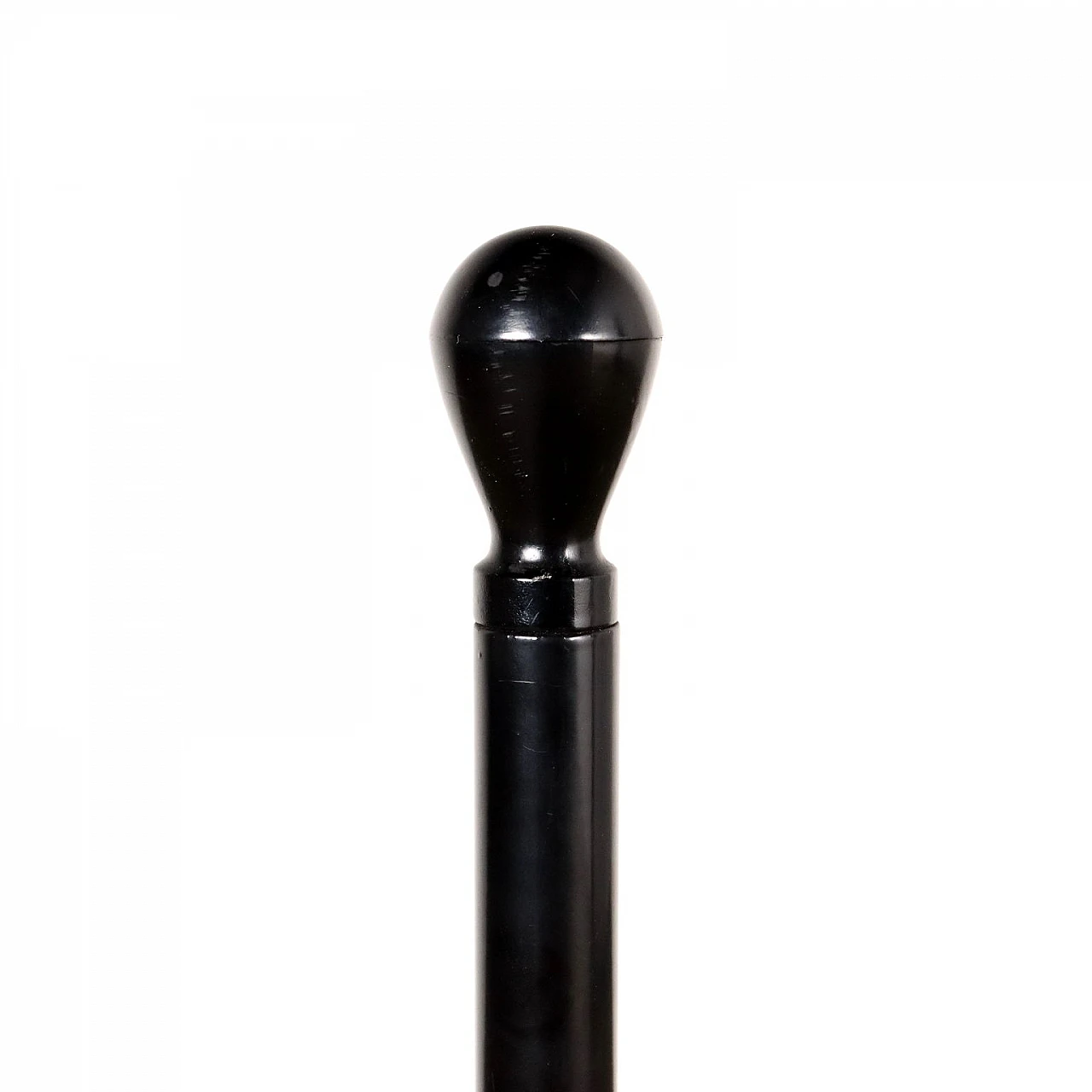 Black enameled metal umbrella stand, 1980s 7