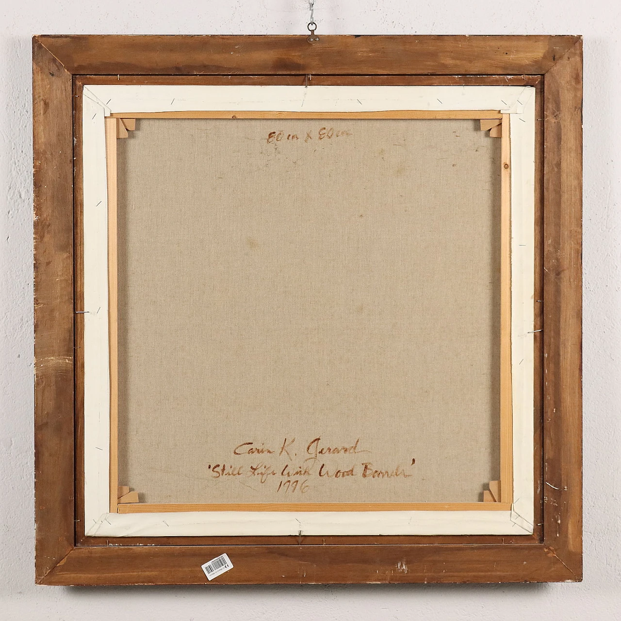 C. K. Gerard, Still Life with wood banch, mixed media on canvas, 1996 10