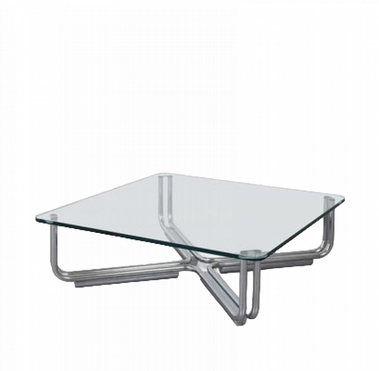 Tavolino 784 in vetro e ferro di G. Frattini per Cassina, anni '60 5