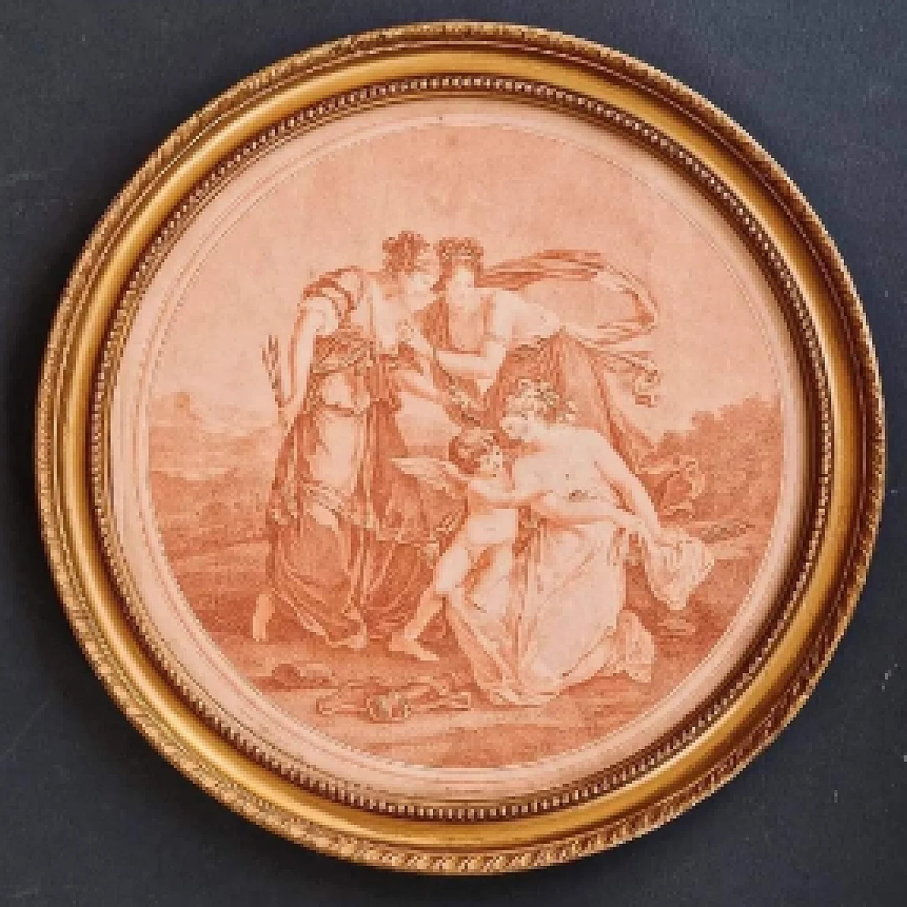 G. Scorodomoff, Cupid disarmed by the Graces, etching, 1780 1