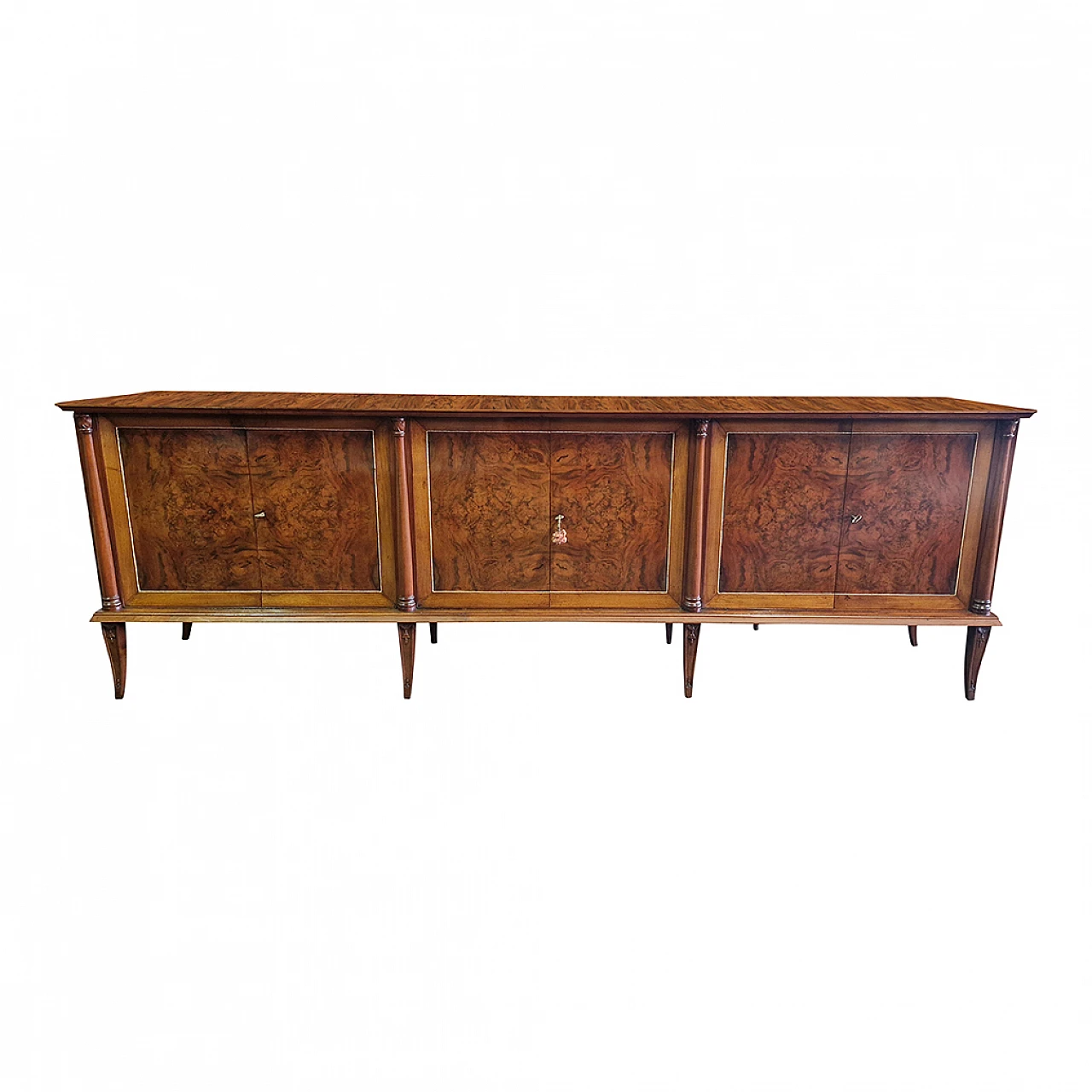 Art Deco walnut and walnut-root sideboard, 1930s 2