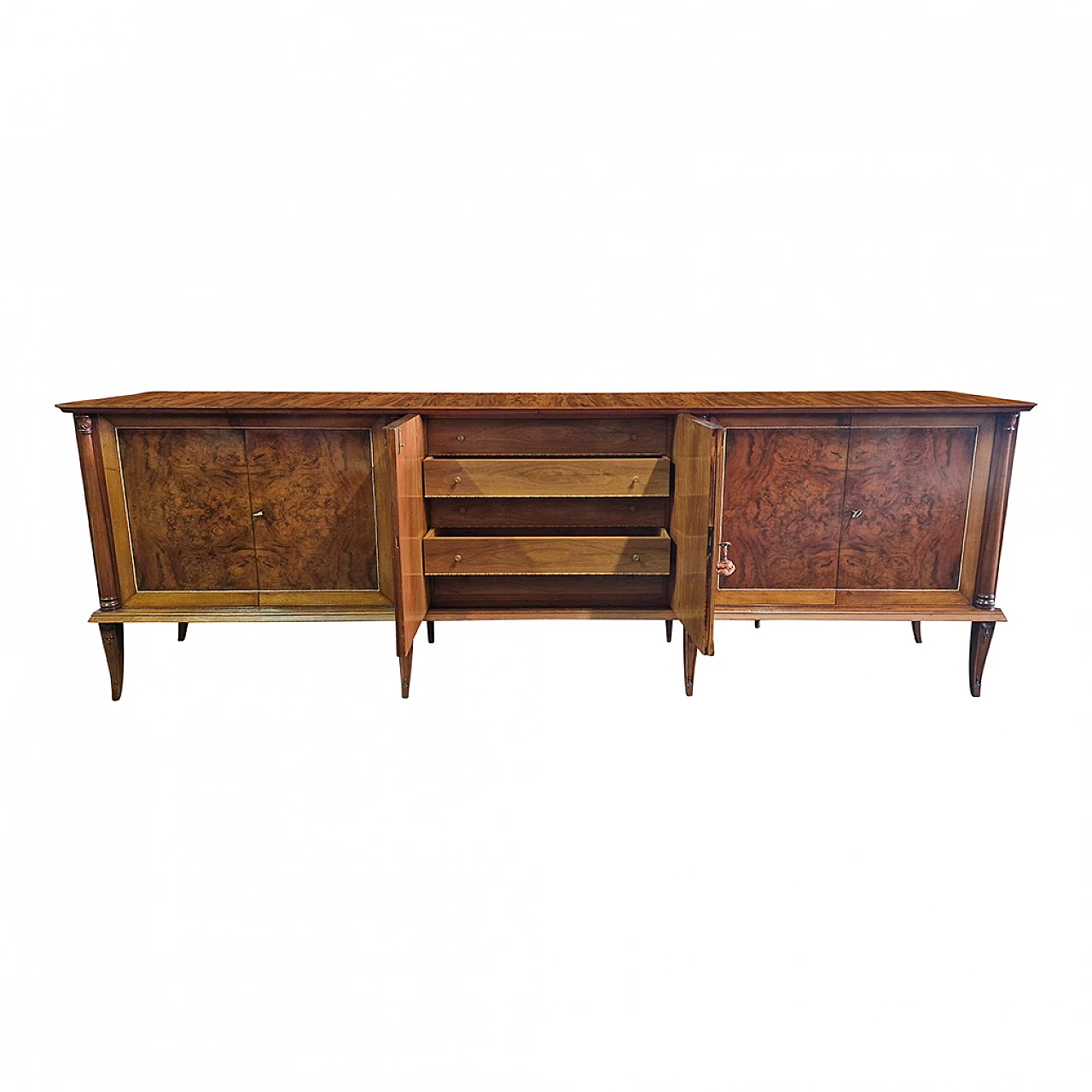 Art Deco walnut and walnut-root sideboard, 1930s 6