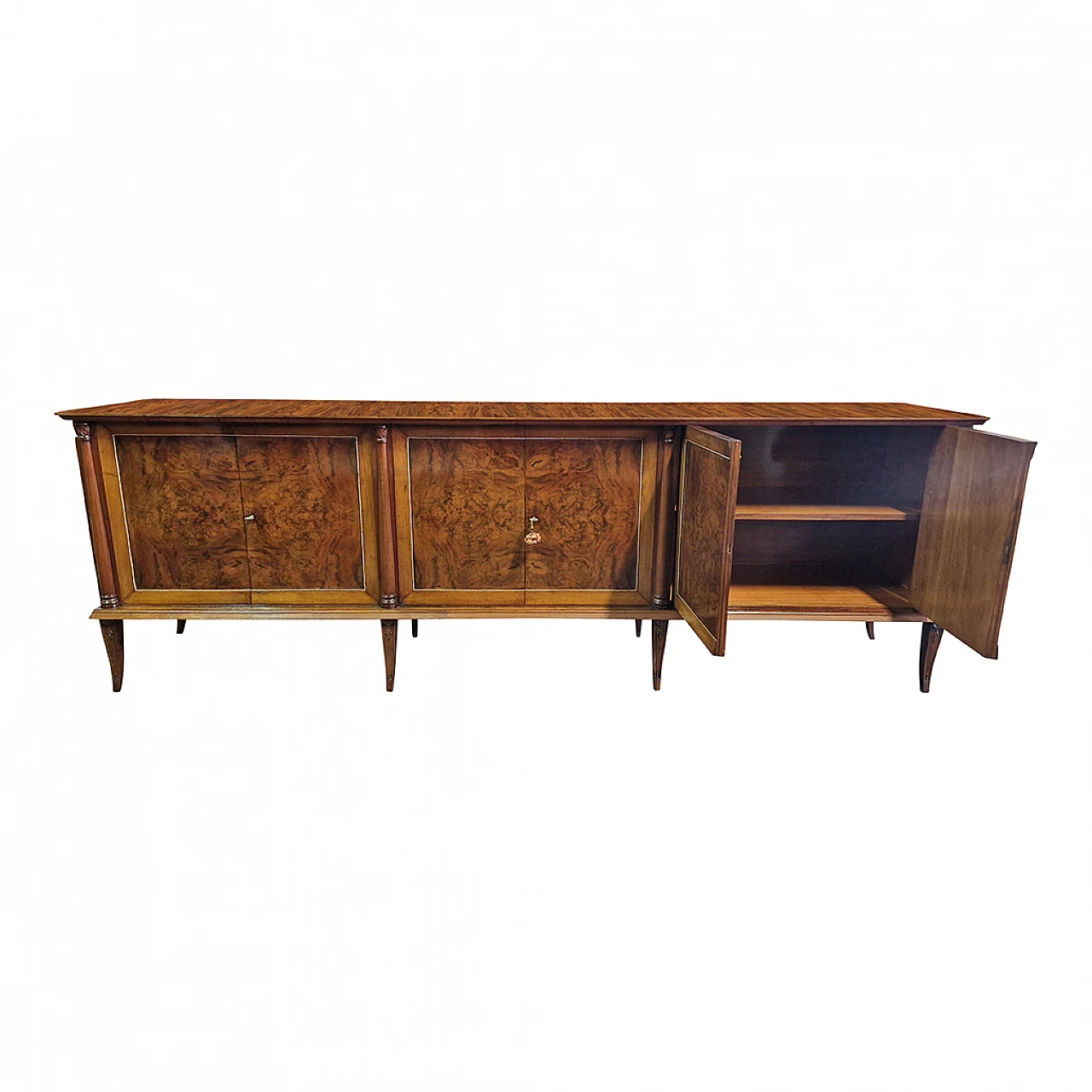 Art Deco walnut and walnut-root sideboard, 1930s 7