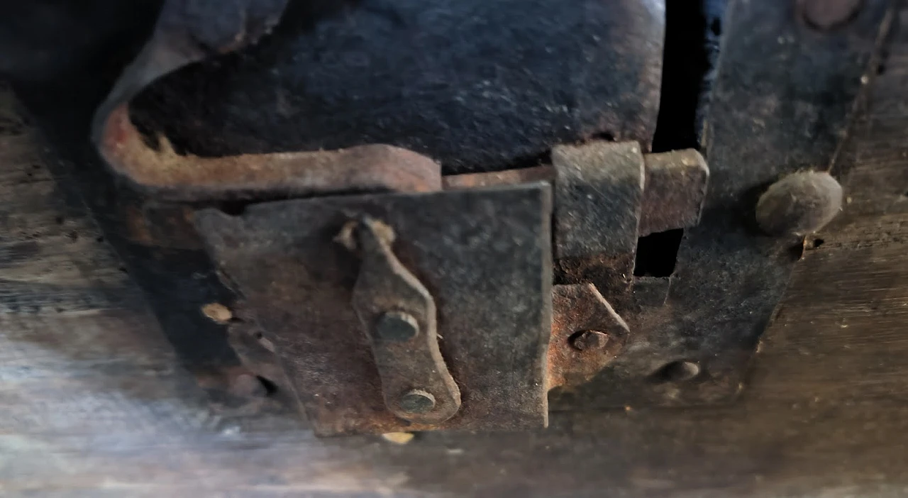 Chestnut wood chest, 18th century 5