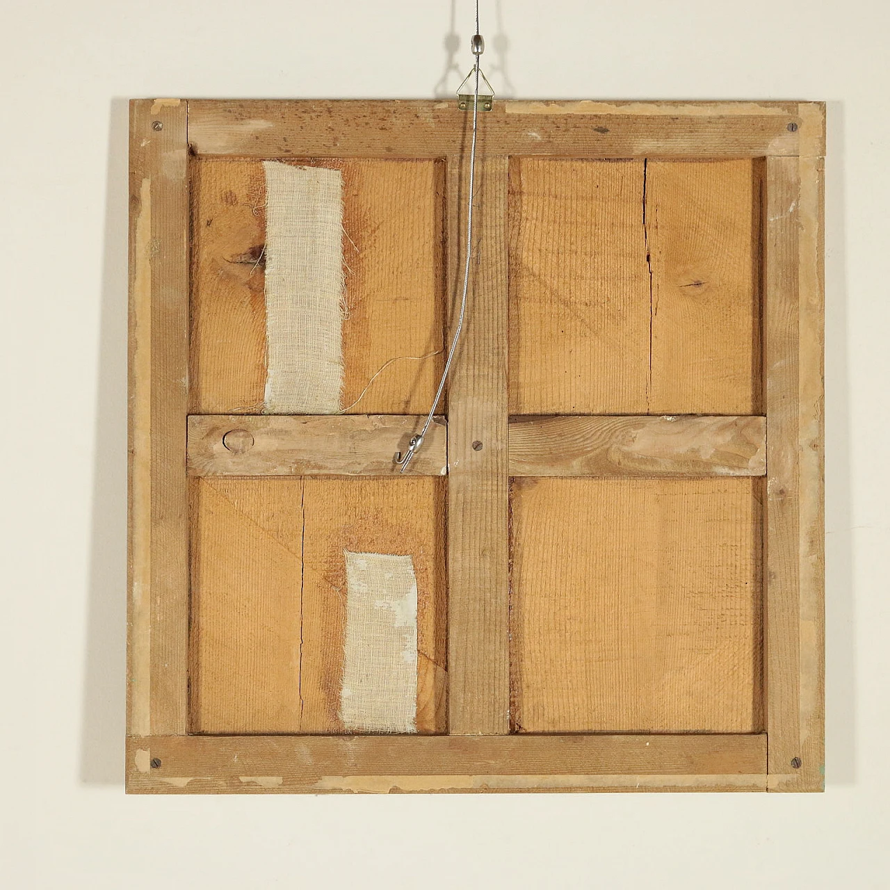 4 Oil-painted wood panels with pastoral scenes, 19th century 6