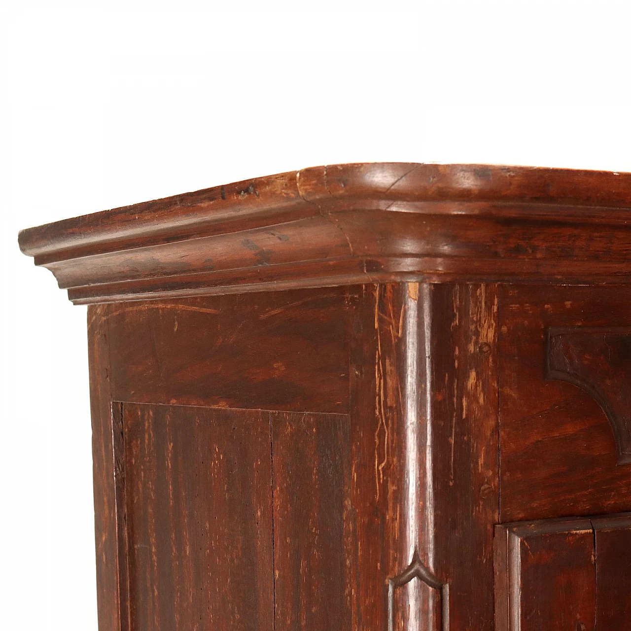 Neoclassical two-door wardrobe with wavy borders, early 20th century 4