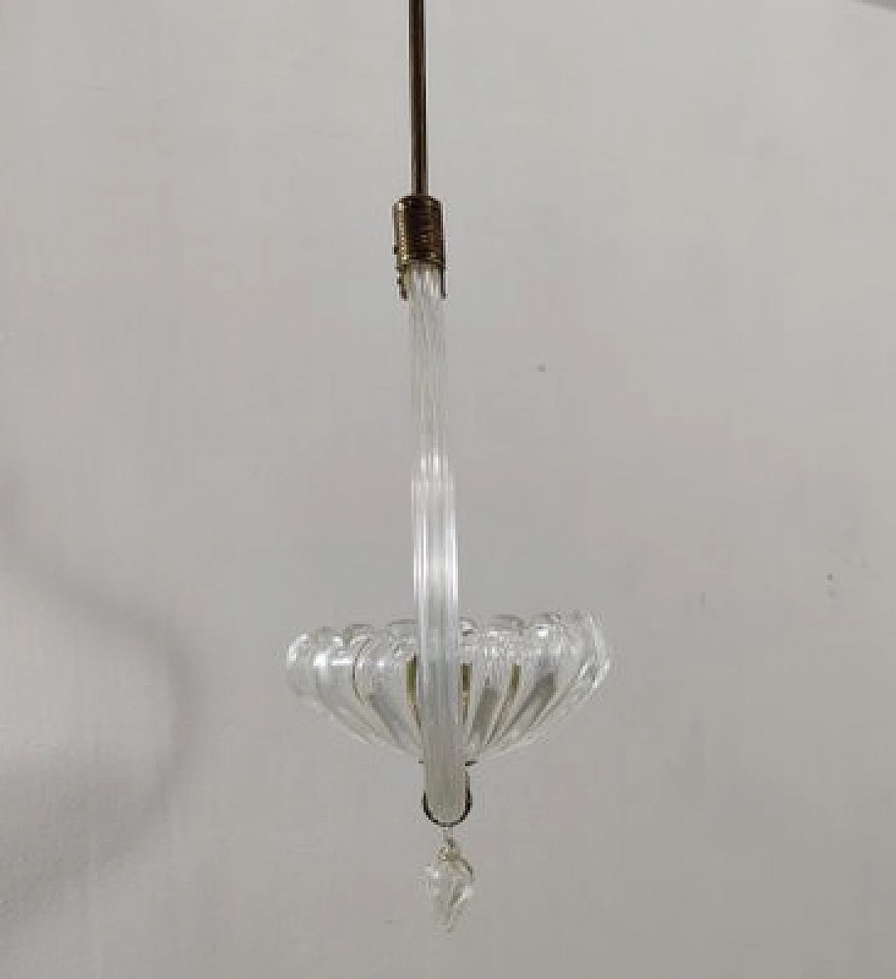 Lampadario in vetro di Murano in stile Barovier & Toso, anni '40 6