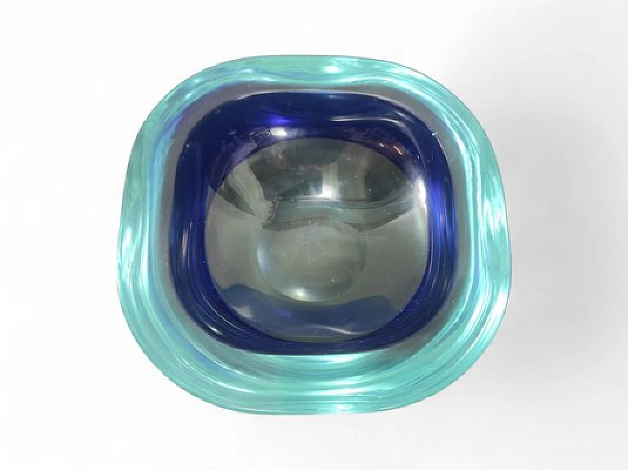 Pair of colored Murano glass ashtrays, 1970s 3